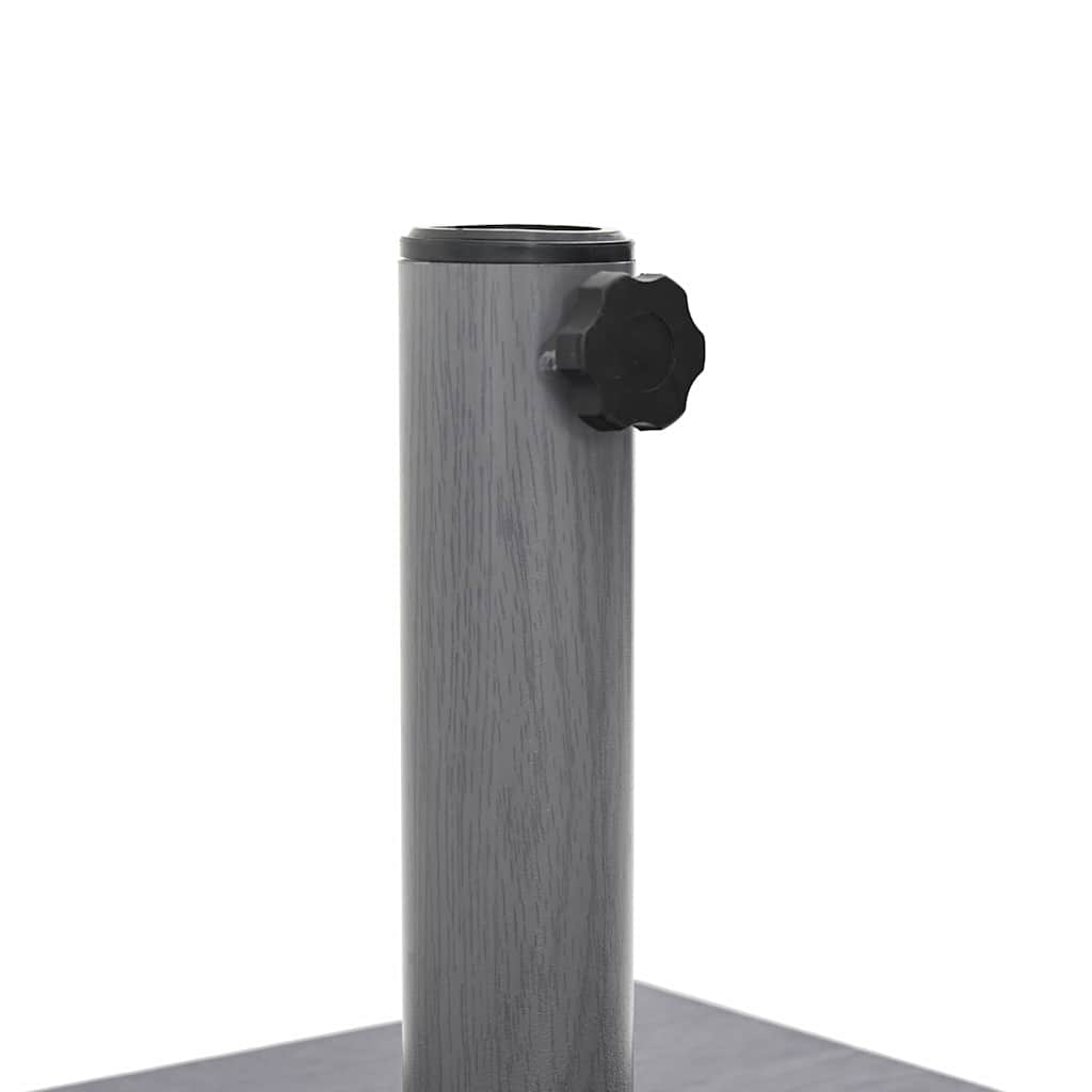 Parasol Base Dark Grey Wood look 45 x 45 x 31.5 cm