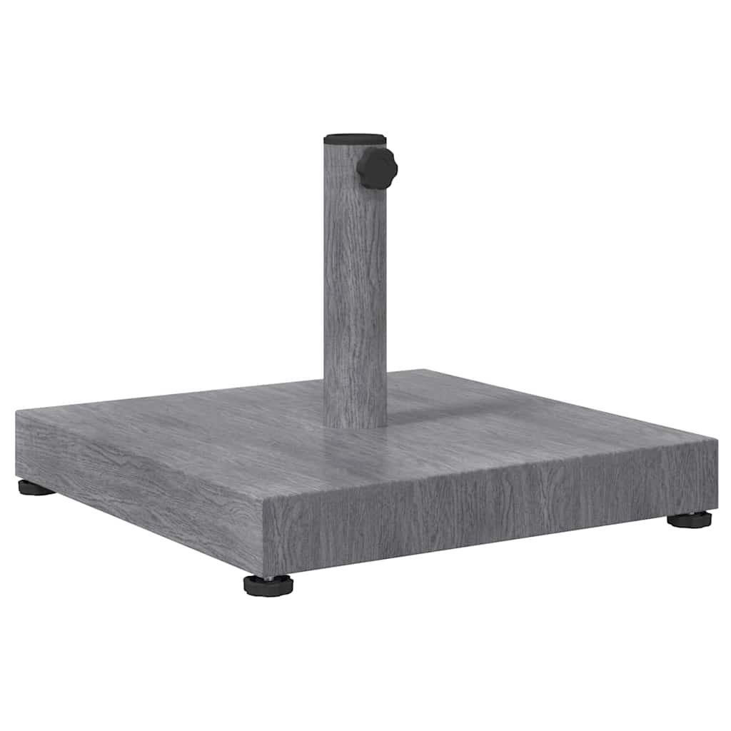 Parasol Base Dark Grey Wood look 45 x 45 x 31.5 cm