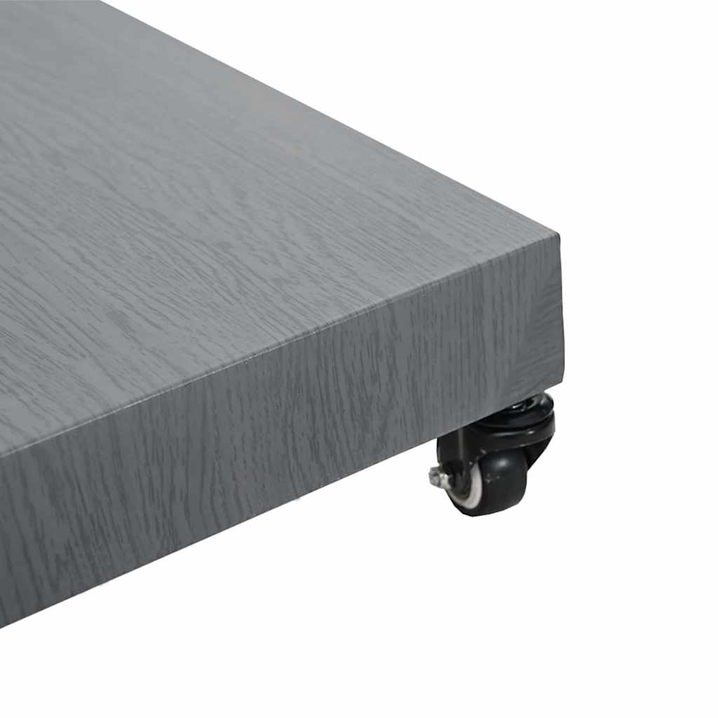 Parasol Base Dark Grey Wood look 45 x 45 x 31.5 cm