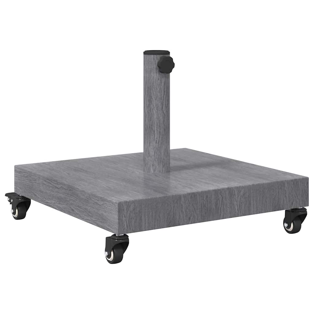 Parasol Base Dark Grey Wood look 45 x 45 x 31.5 cm