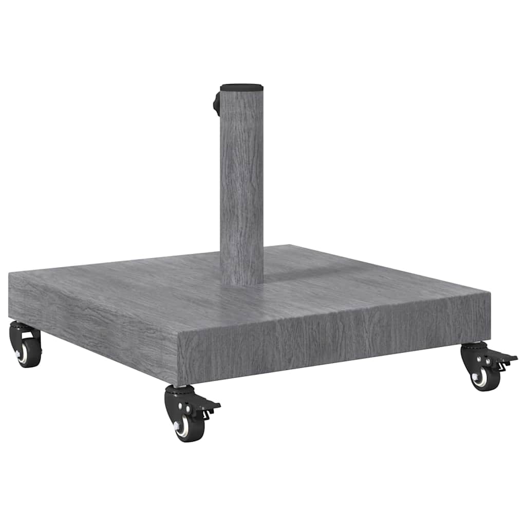 Parasol Base Dark Grey Wood look 45 x 45 x 31.5 cm