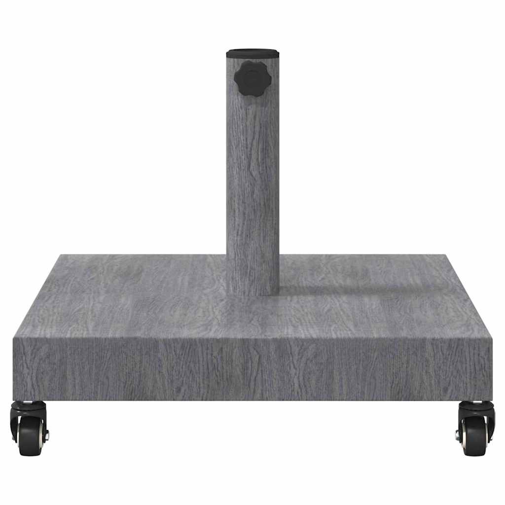 Parasol Base Dark Grey Wood look 45 x 45 x 31.5 cm