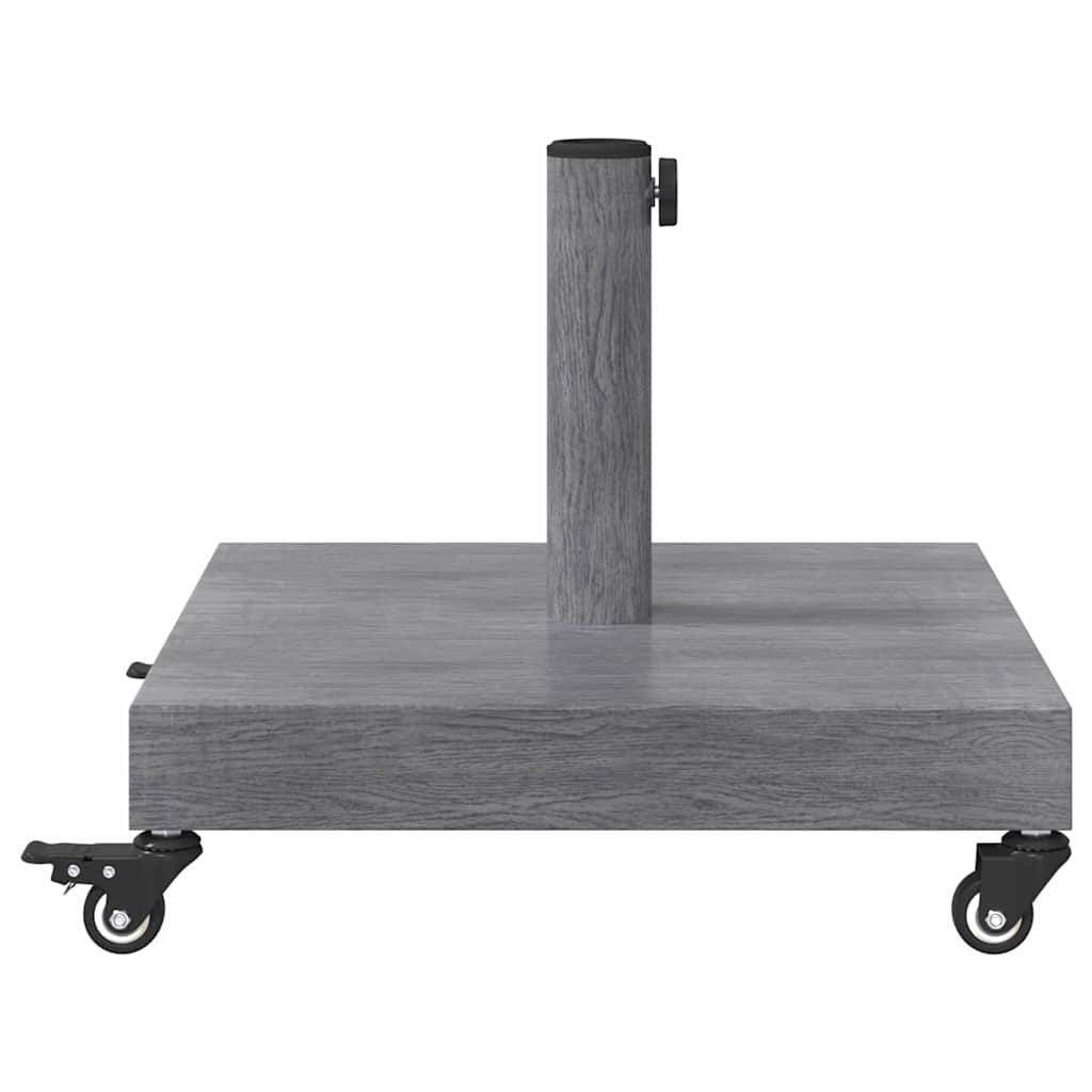 Parasol Base Dark Grey Wood look 45 x 45 x 31.5 cm