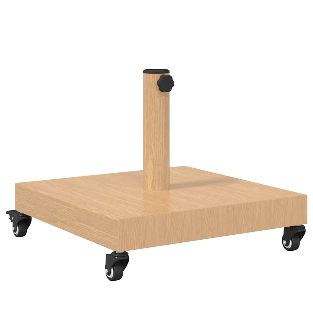 Parasol Base Light Wood 45 x 45 x 31.5 cm
