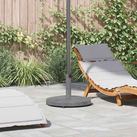 Parasol Base Dark Grey Wood look 48 x 48 x 32 cm