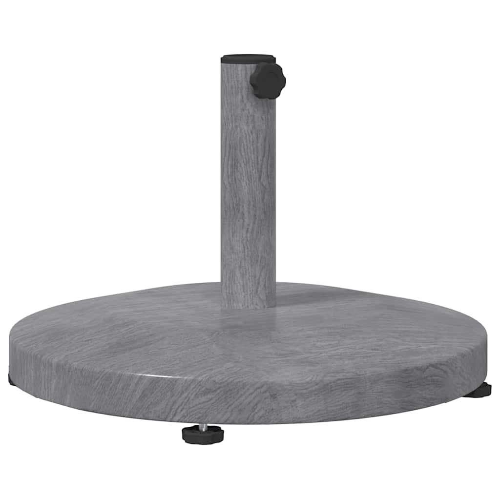 Parasol Base Dark Grey Wood look 48 x 48 x 32 cm