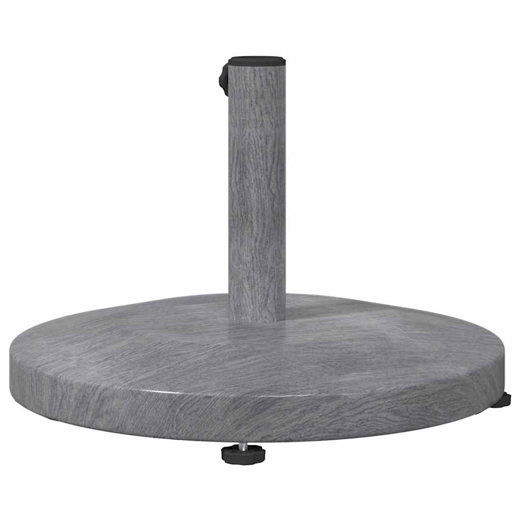 Parasol Base Dark Grey Wood look 48 x 48 x 32 cm