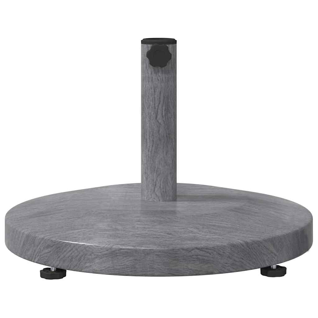 Parasol Base Dark Grey Wood look 48 x 48 x 32 cm