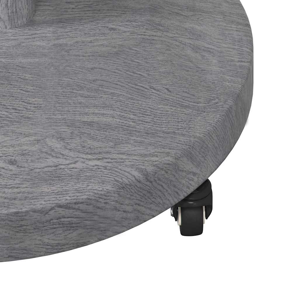 Parasol Base Dark Grey Wood look 48 x 48 x 32 cm