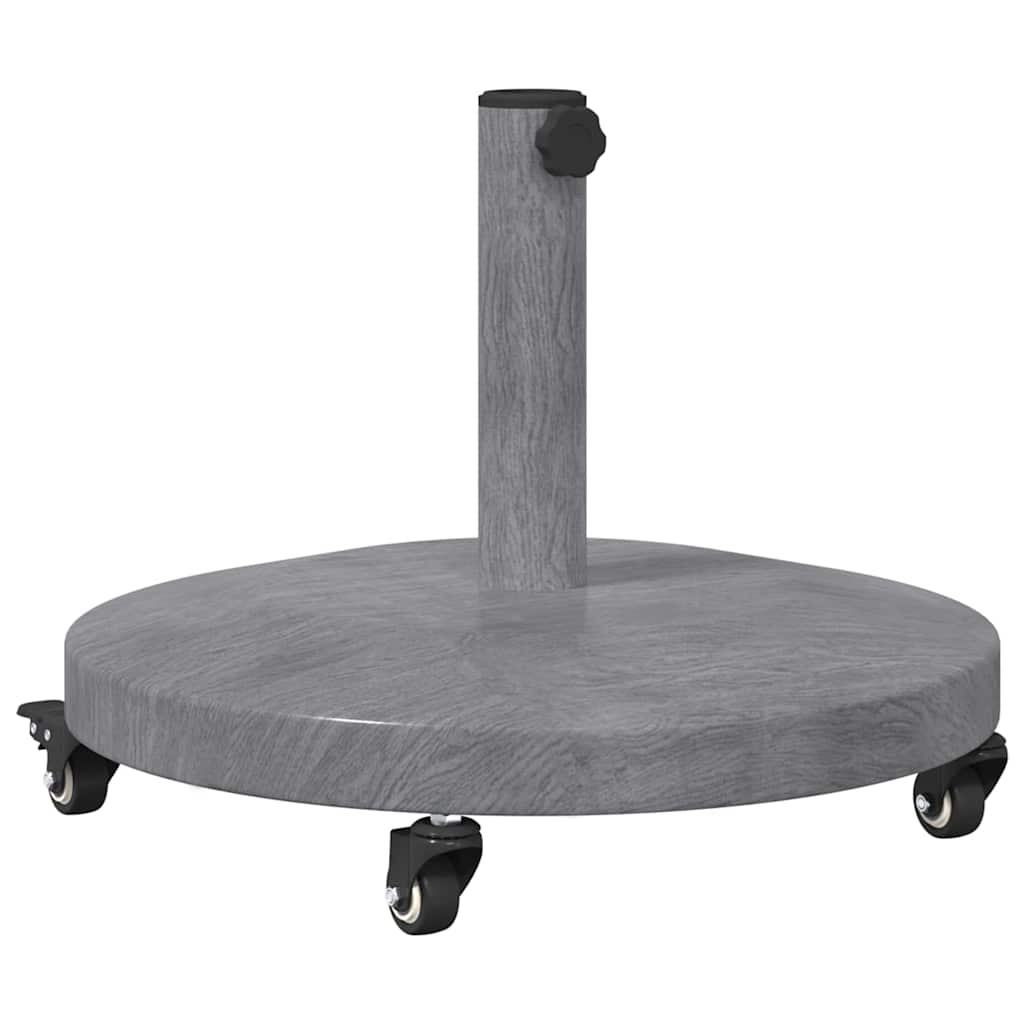 Parasol Base Dark Grey Wood look 48 x 48 x 32 cm