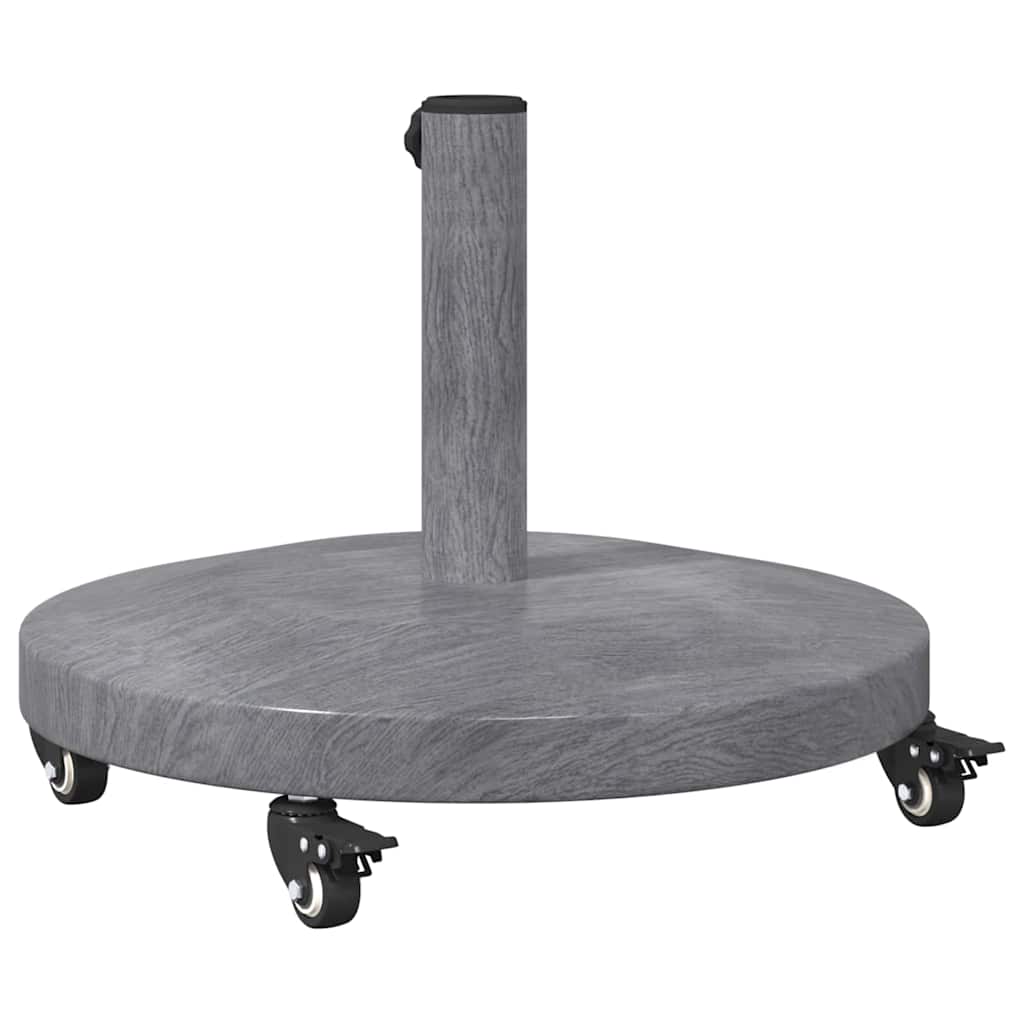 Parasol Base Dark Grey Wood look 48 x 48 x 32 cm