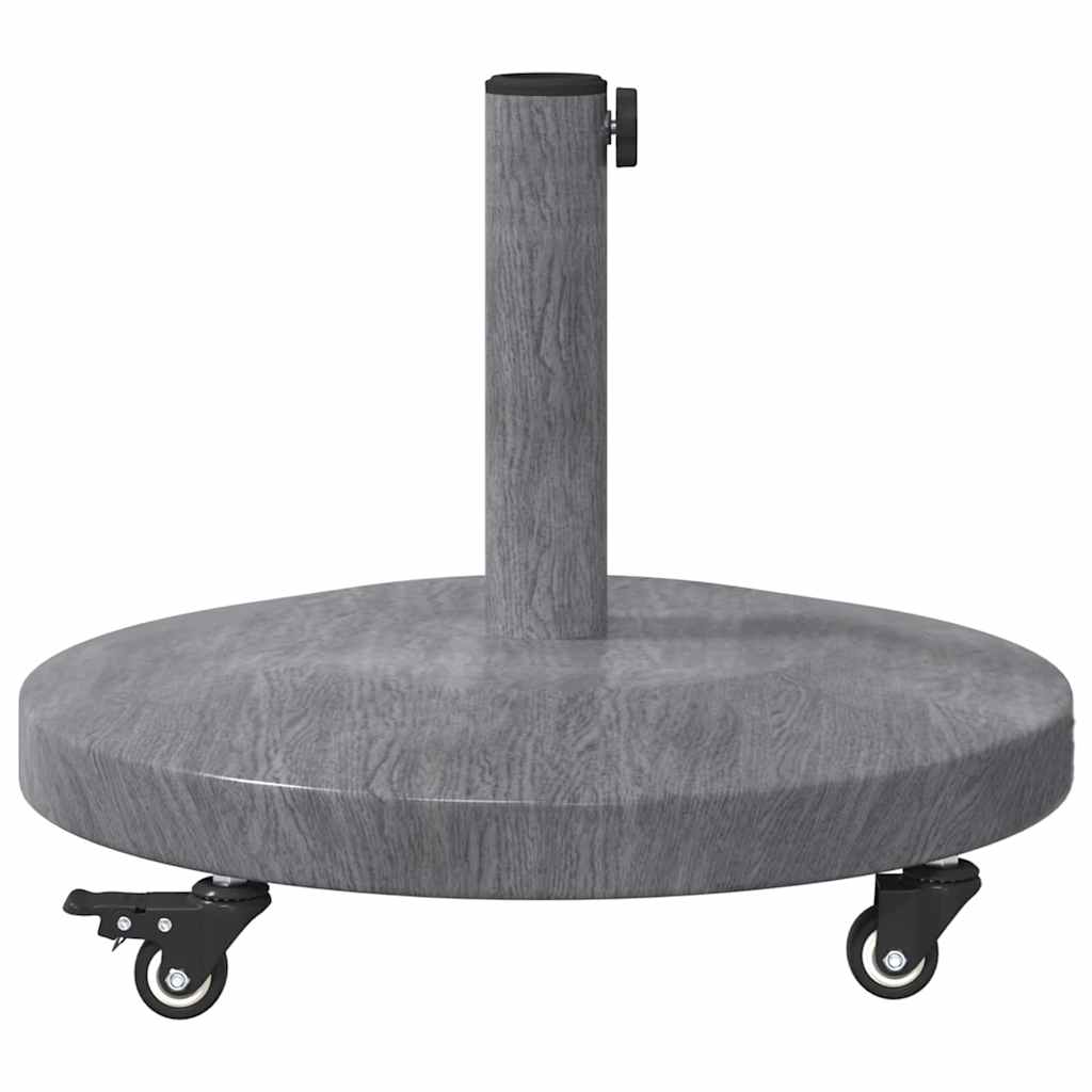 Parasol Base Dark Grey Wood look 48 x 48 x 32 cm