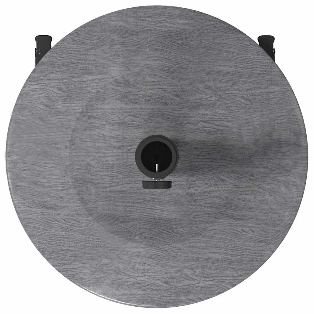 Parasol Base Dark Grey Wood look 48 x 48 x 32 cm