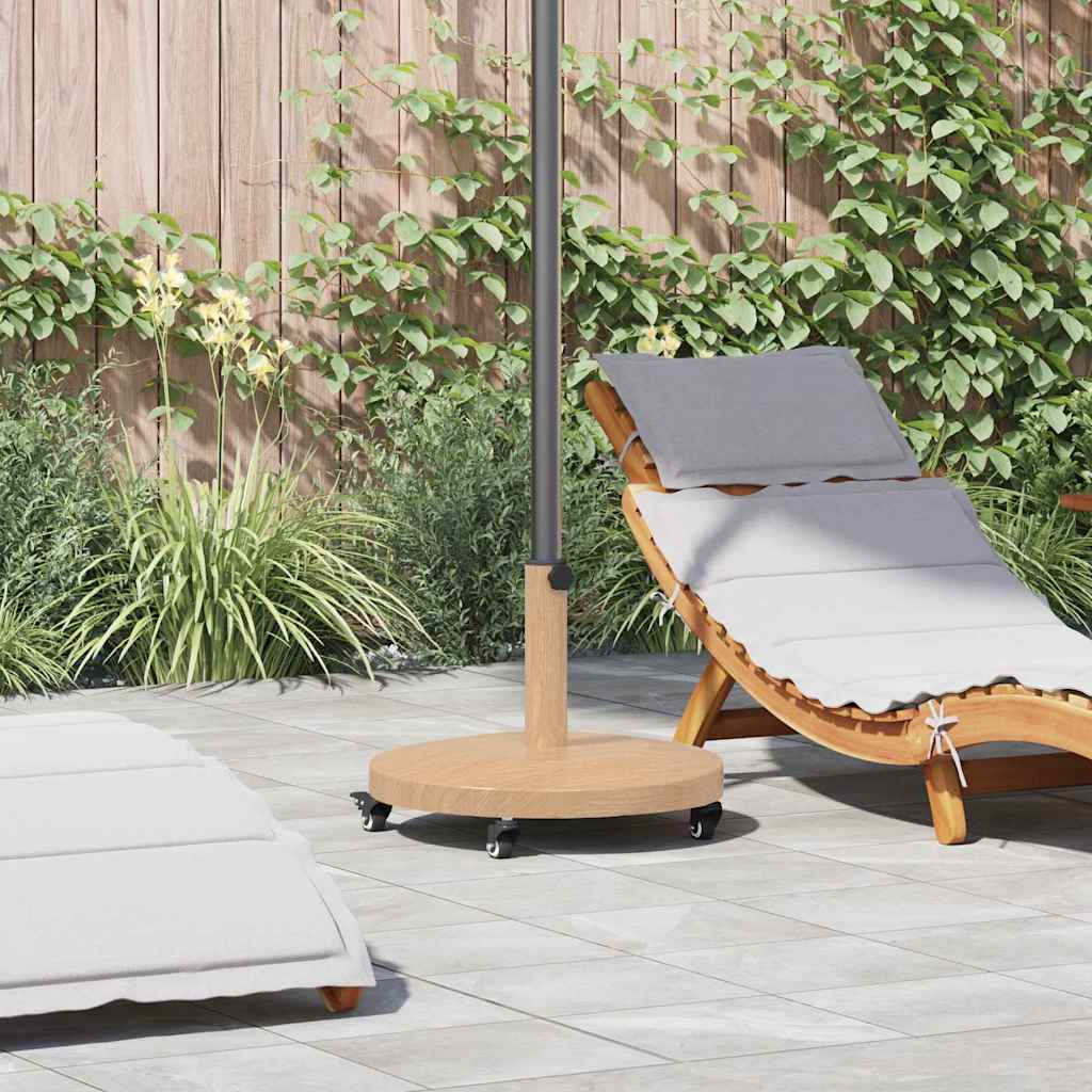 Parasol Base Light Wood 48 x 48 x 32 cm