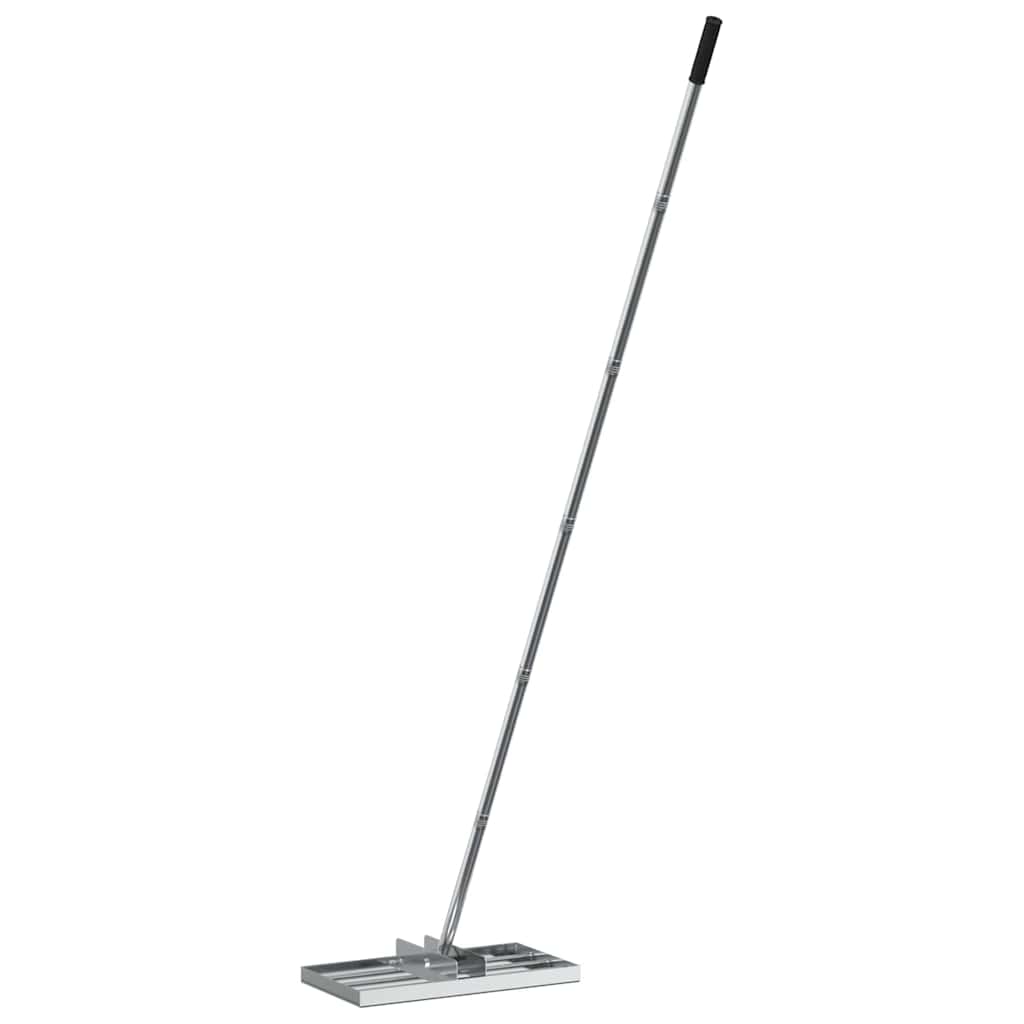 Garden Rake Manual Silver 45 x 25 x 200 cm Stainless Steel