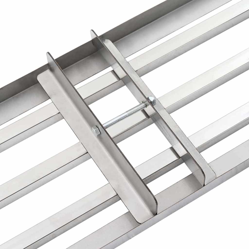 Garden Rake Replacement Head Silver Stainless Steel