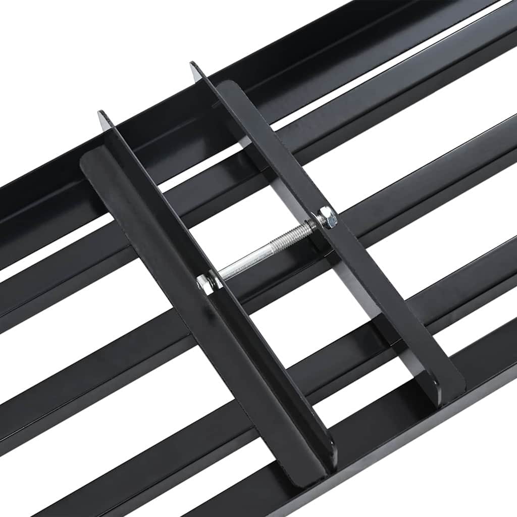 Garden Rake Replacement Head Black Powder-Coated Steel