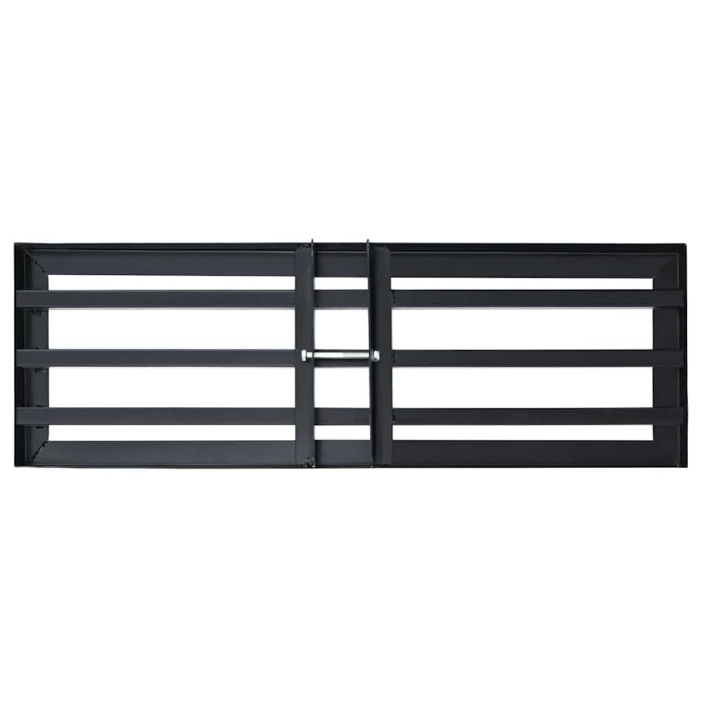 Garden Rake Replacement Head Black Powder-Coated Steel