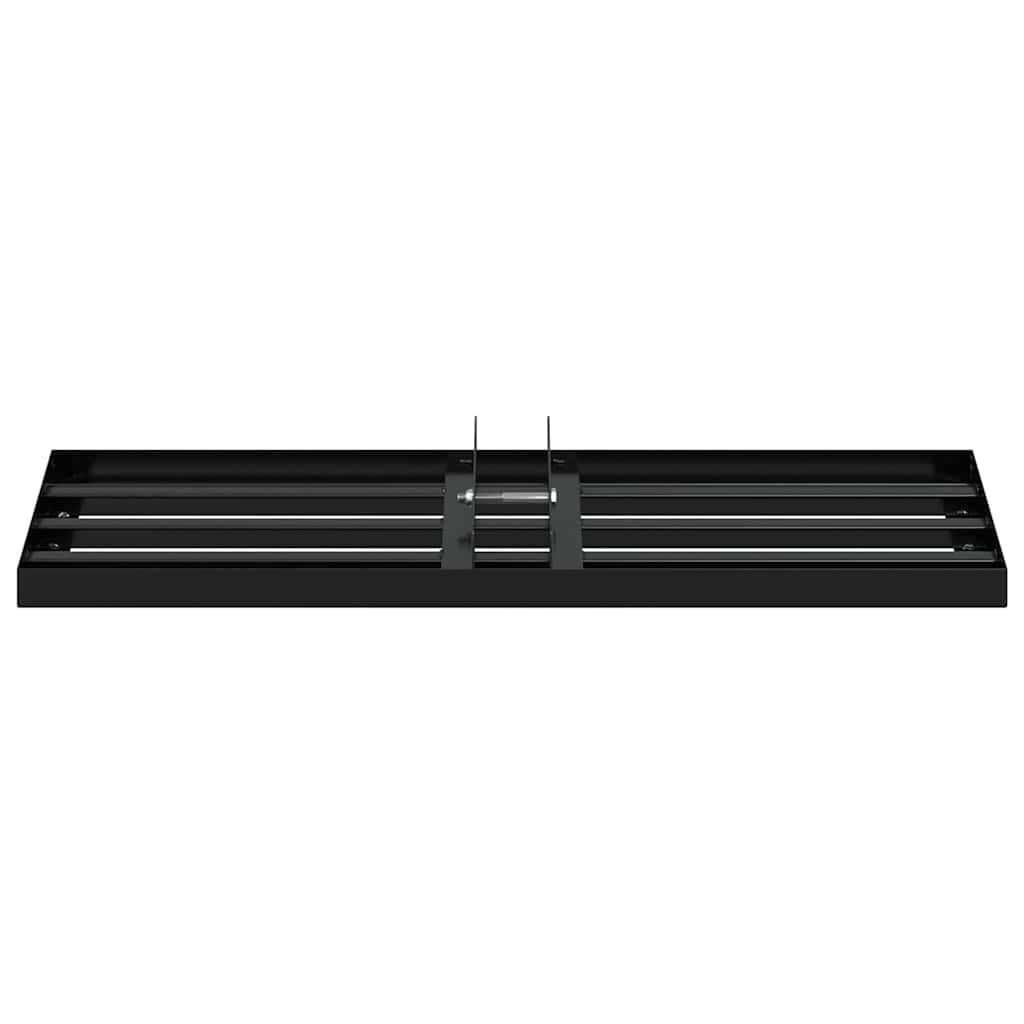 Garden Rake Replacement Head Black Powder-Coated Steel
