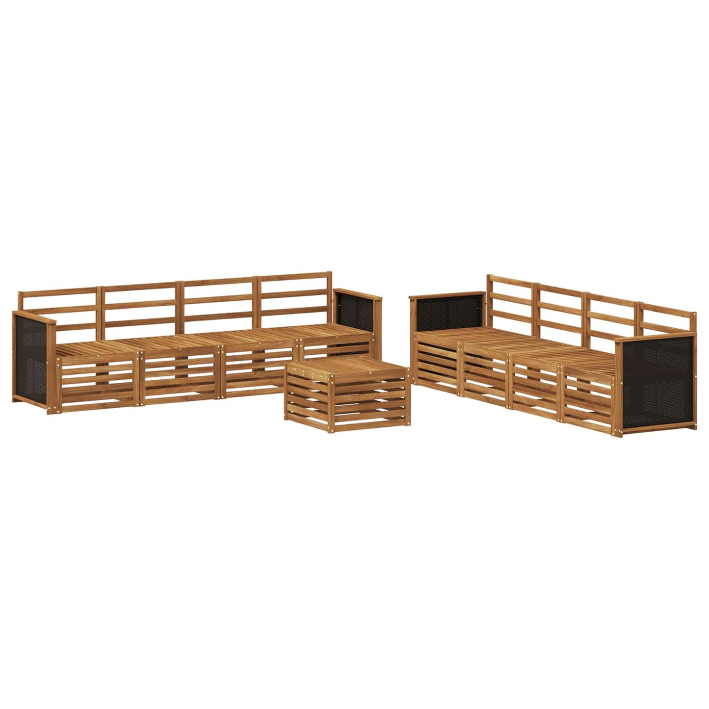 Outdoor Sofa Set 9 pcs Natural