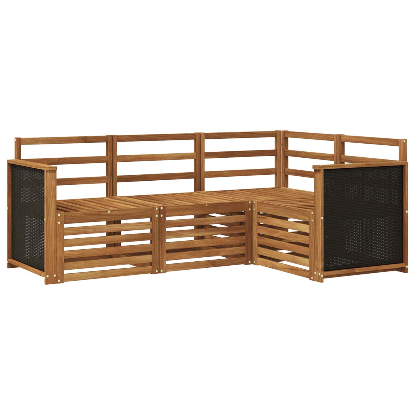 Outdoor Sofa Set 4 pcs Polyester