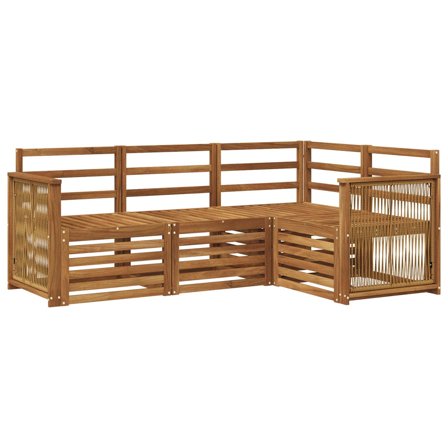 Outdoor Sofa Set 4 pcs Polyester