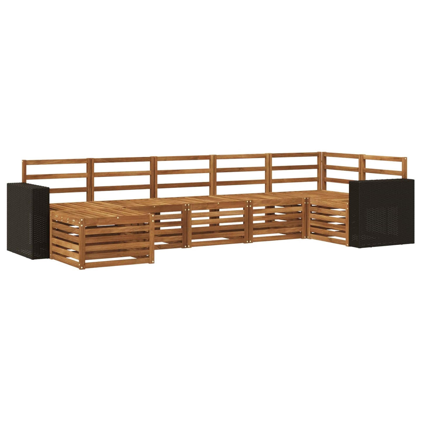 Outdoor Sofa Set 7 pcs Natural