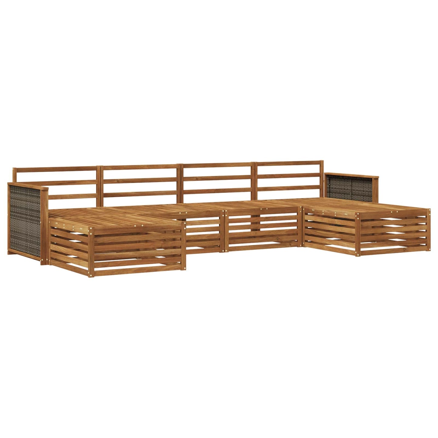 Outdoor Sofa Set 6 pcs Solid Acacia Wood