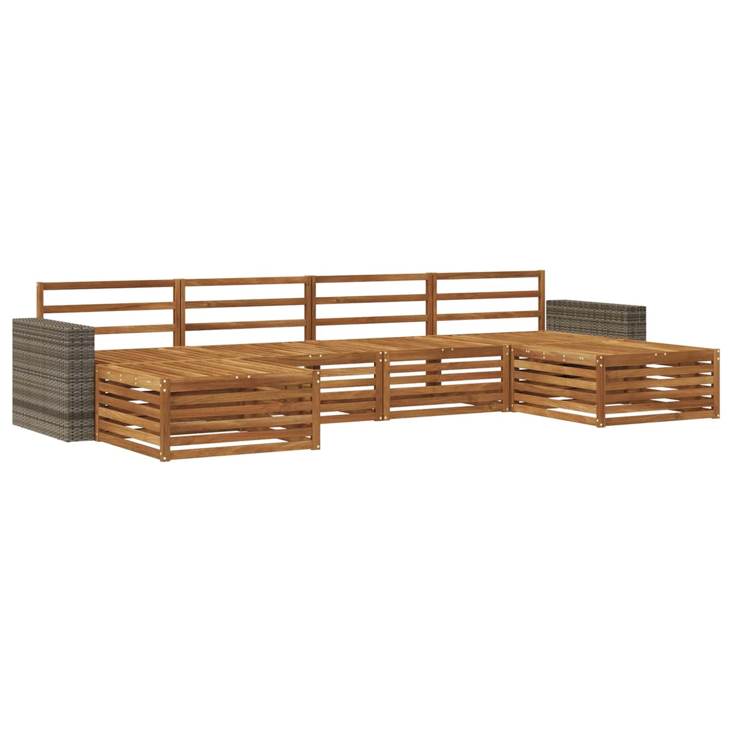 Outdoor Sofa Set 6 pcs Solid Acacia Wood