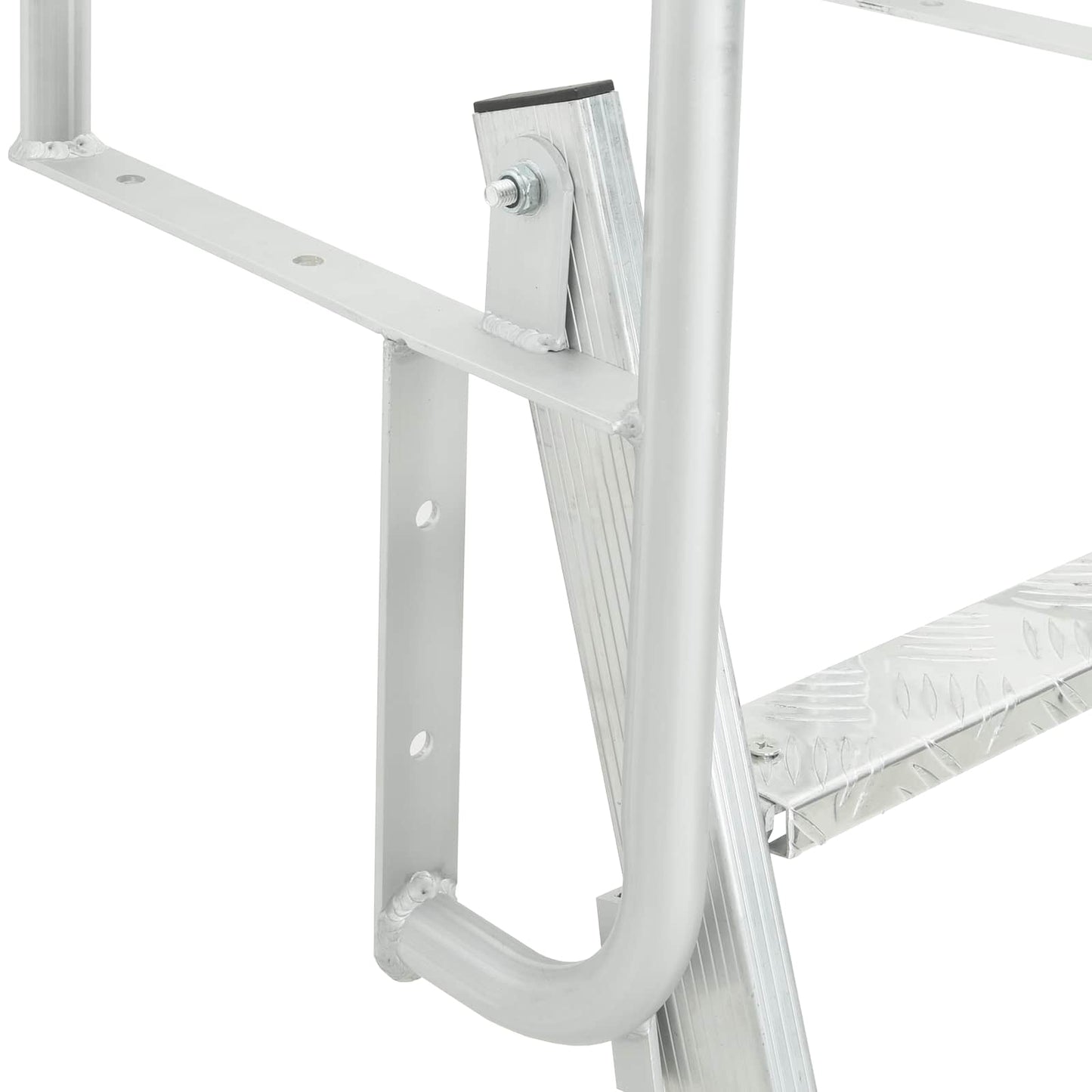 5-Step Dock Ladder Silver 58 x 77 x 191 cm Aluminium