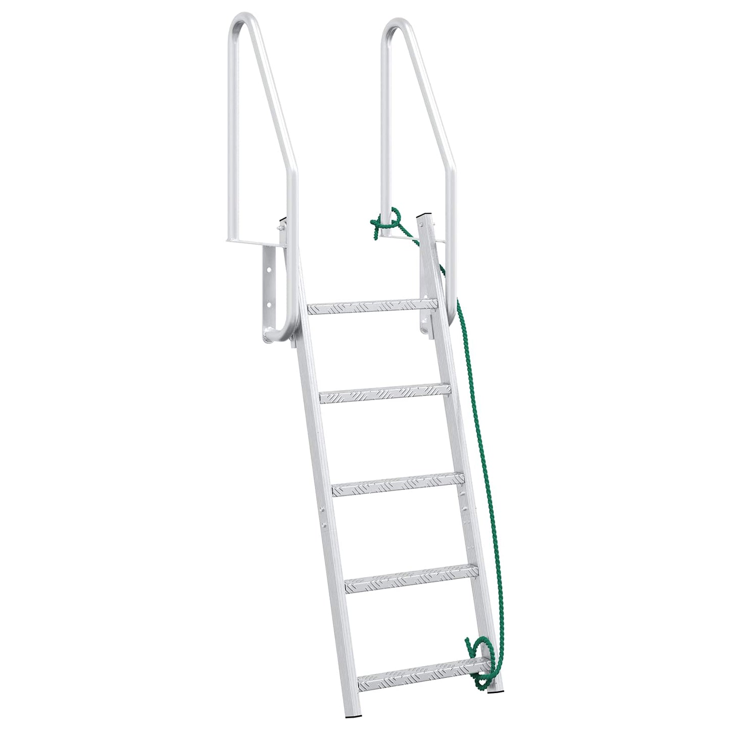 5-Step Dock Ladder Silver 58 x 77 x 191 cm Aluminium