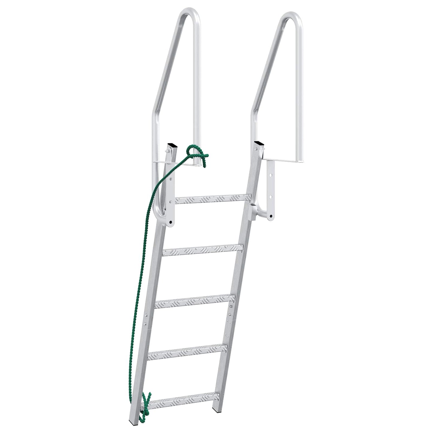 5-Step Dock Ladder Silver 58 x 77 x 191 cm Aluminium