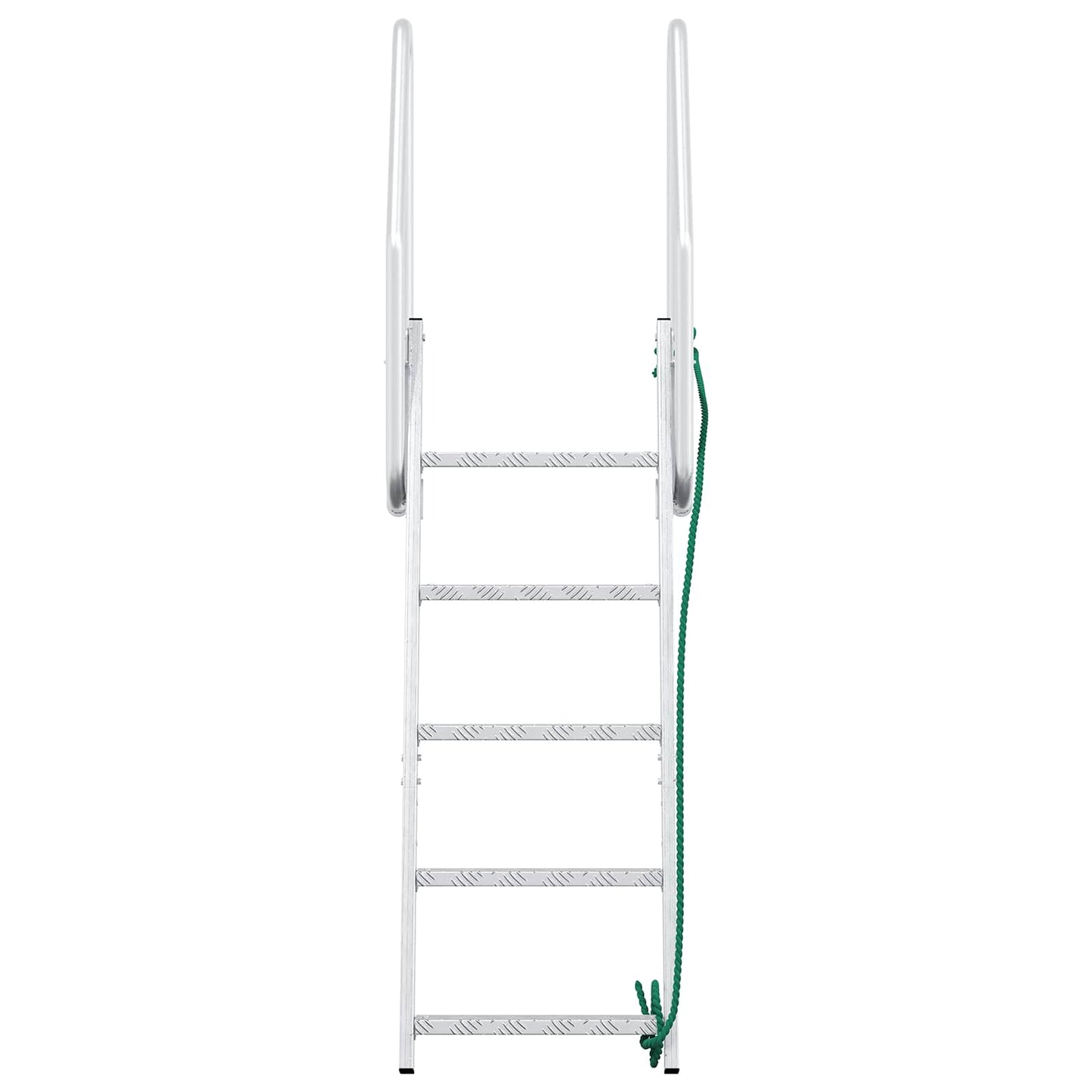 5-Step Dock Ladder Silver 58 x 77 x 191 cm Aluminium