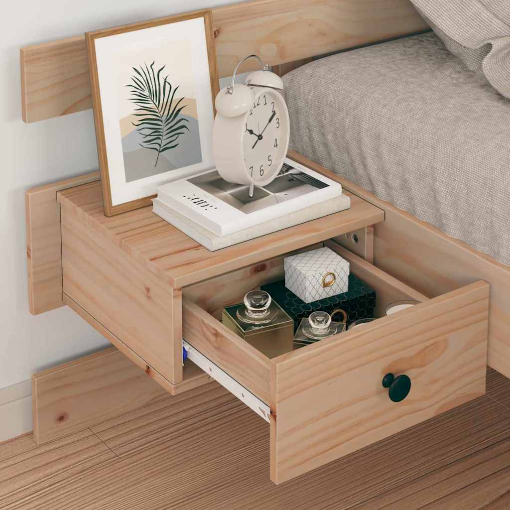 Bed Frame with Headboard Brown 90 x 190 cm Solid Pine Wood