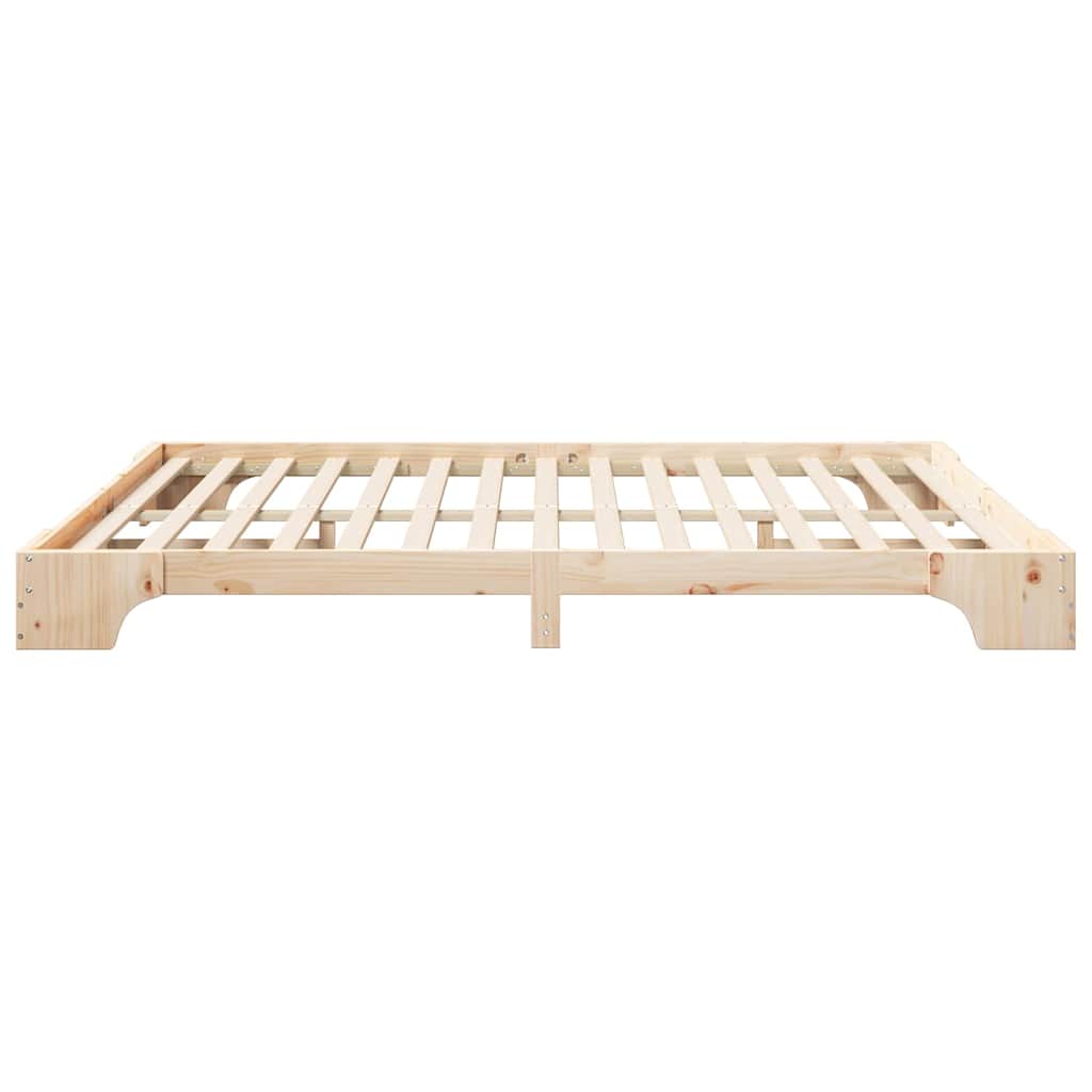 Bed Frame Brown 180 x 210 cm Solid Pine Wood