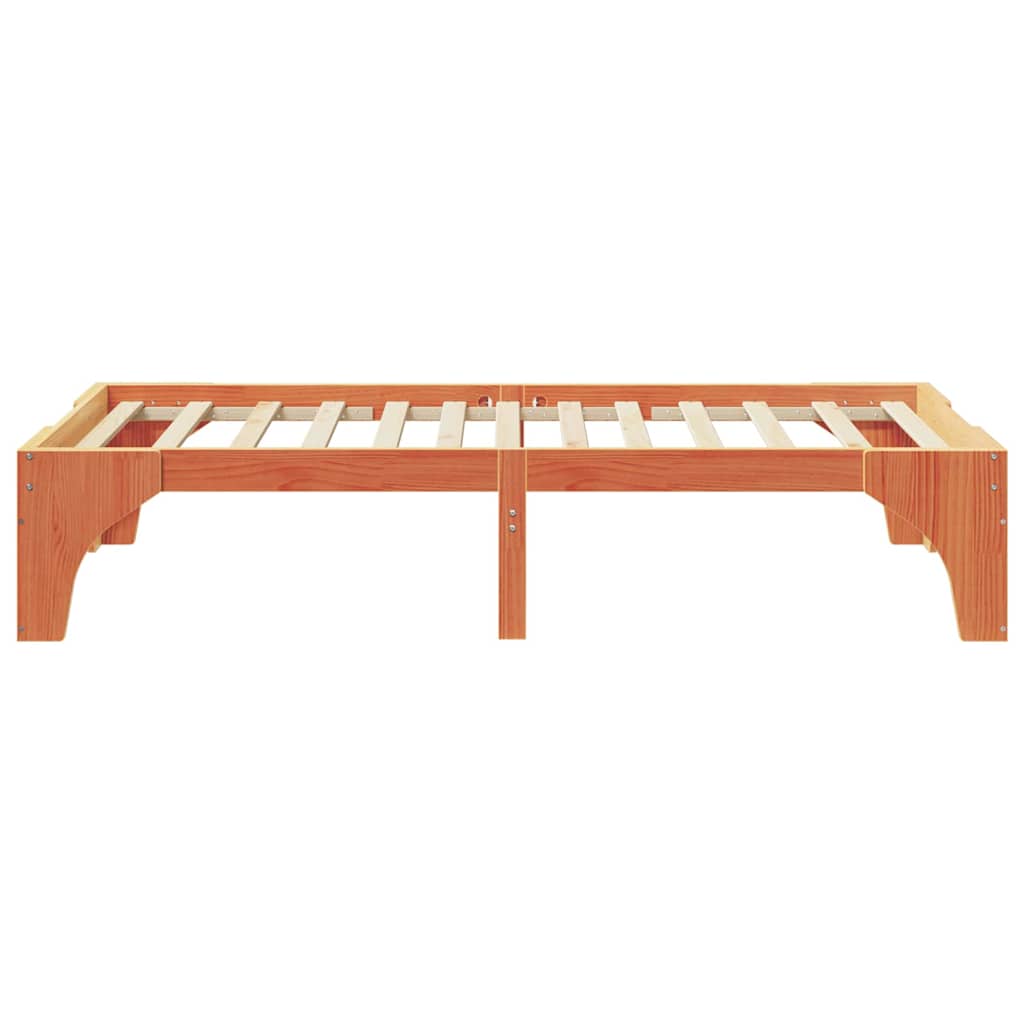 Bed Frame Brown 90 x 200 cm Solid Pine Wood