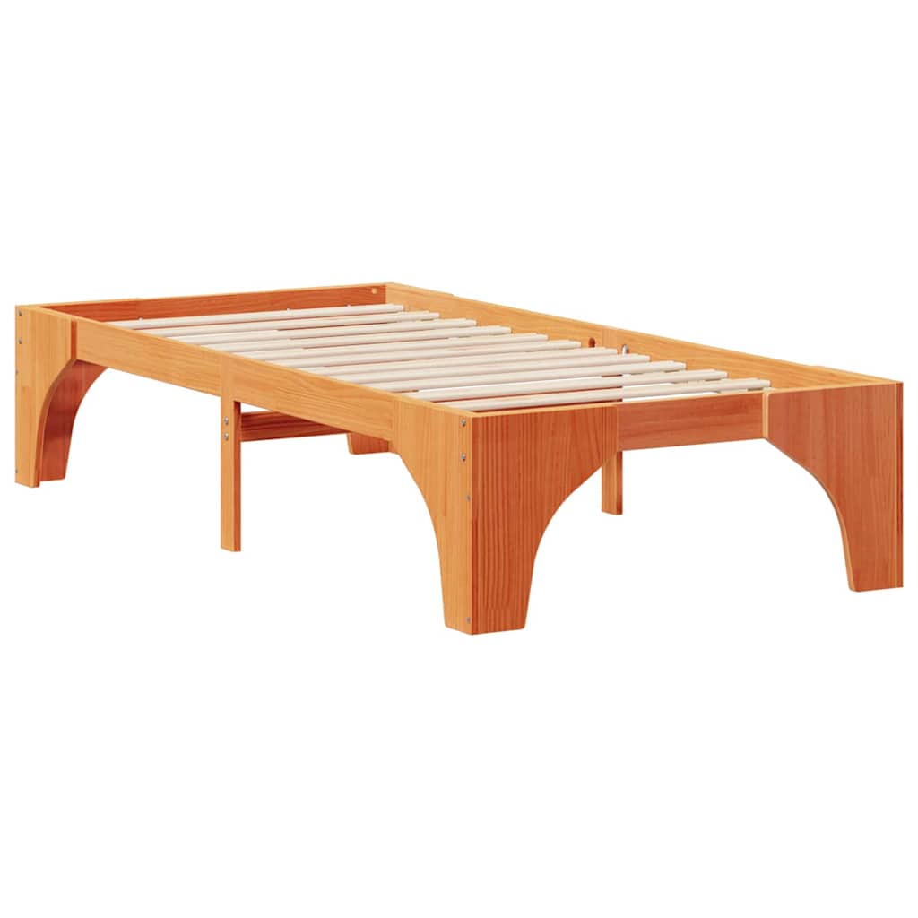 Bed Frame Brown 80 x 200 cm Solid Pine Wood