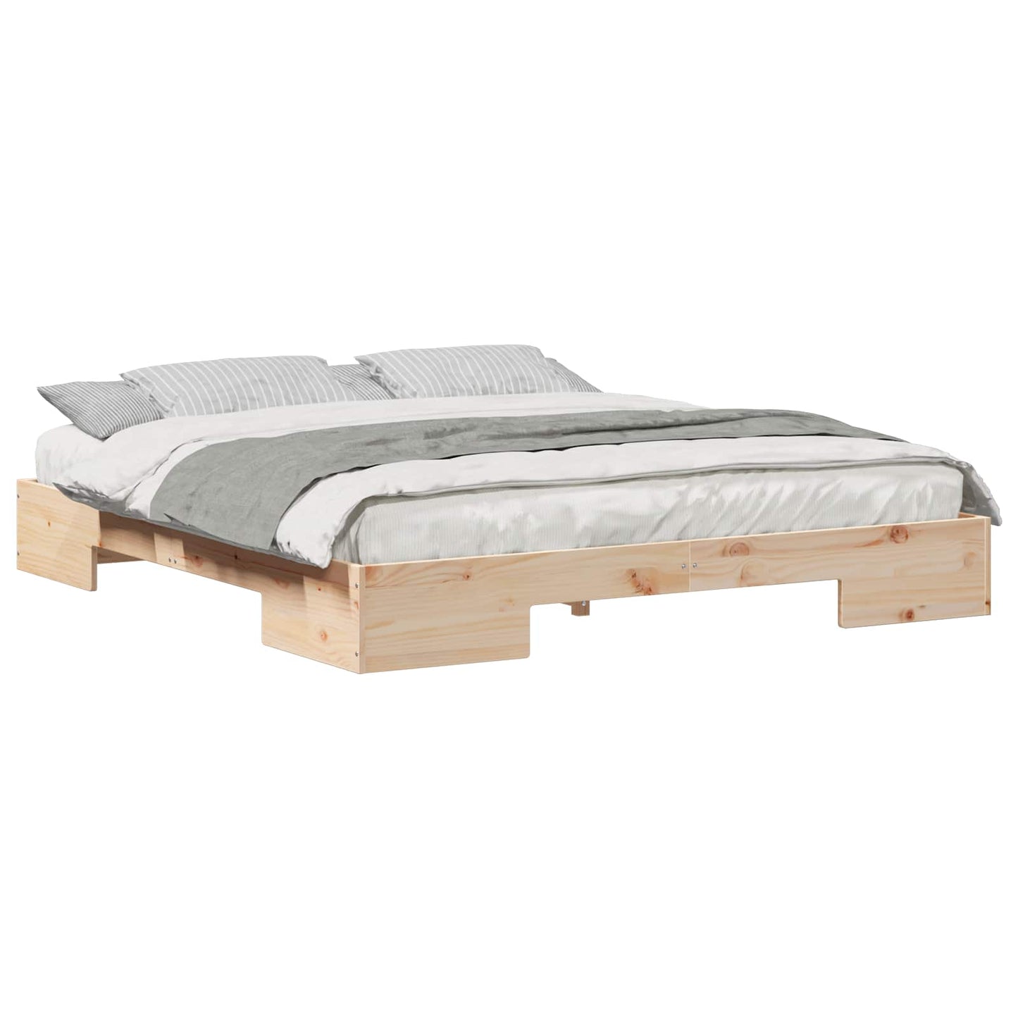 Bed Frame Brown 200 x 200 cm