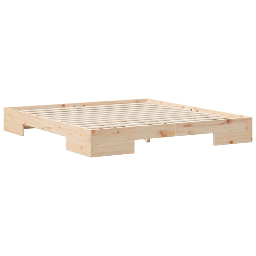 Bed Frame Brown 200 x 200 cm