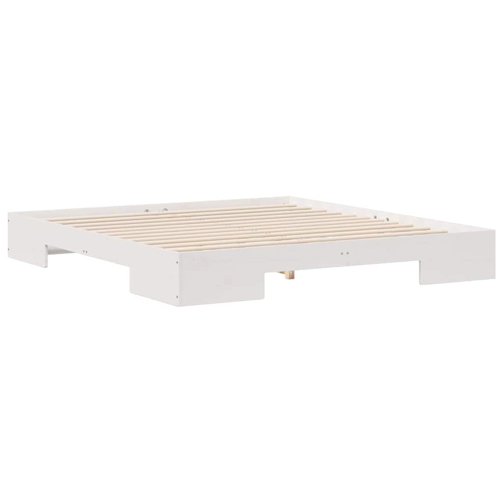 Bed Frame White 200 x 200 cm