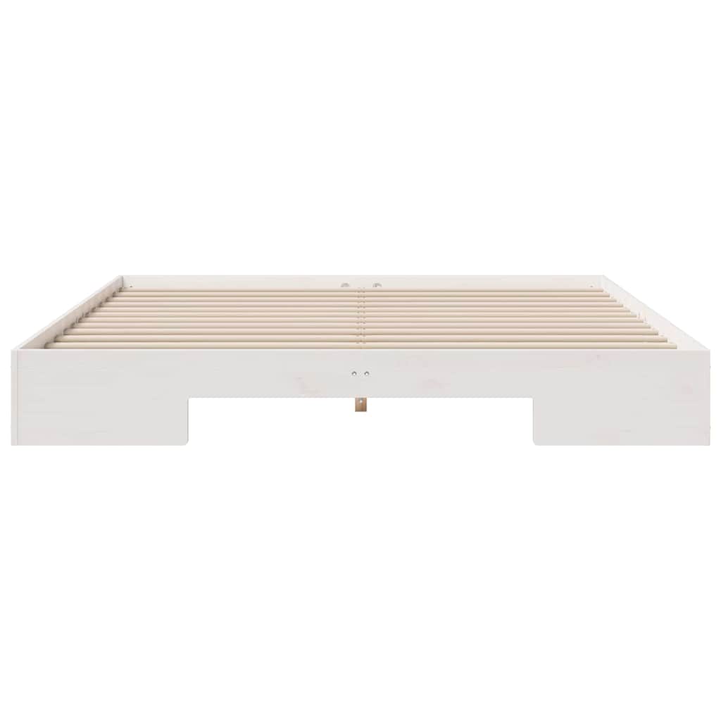 Bed Frame White 200 x 200 cm