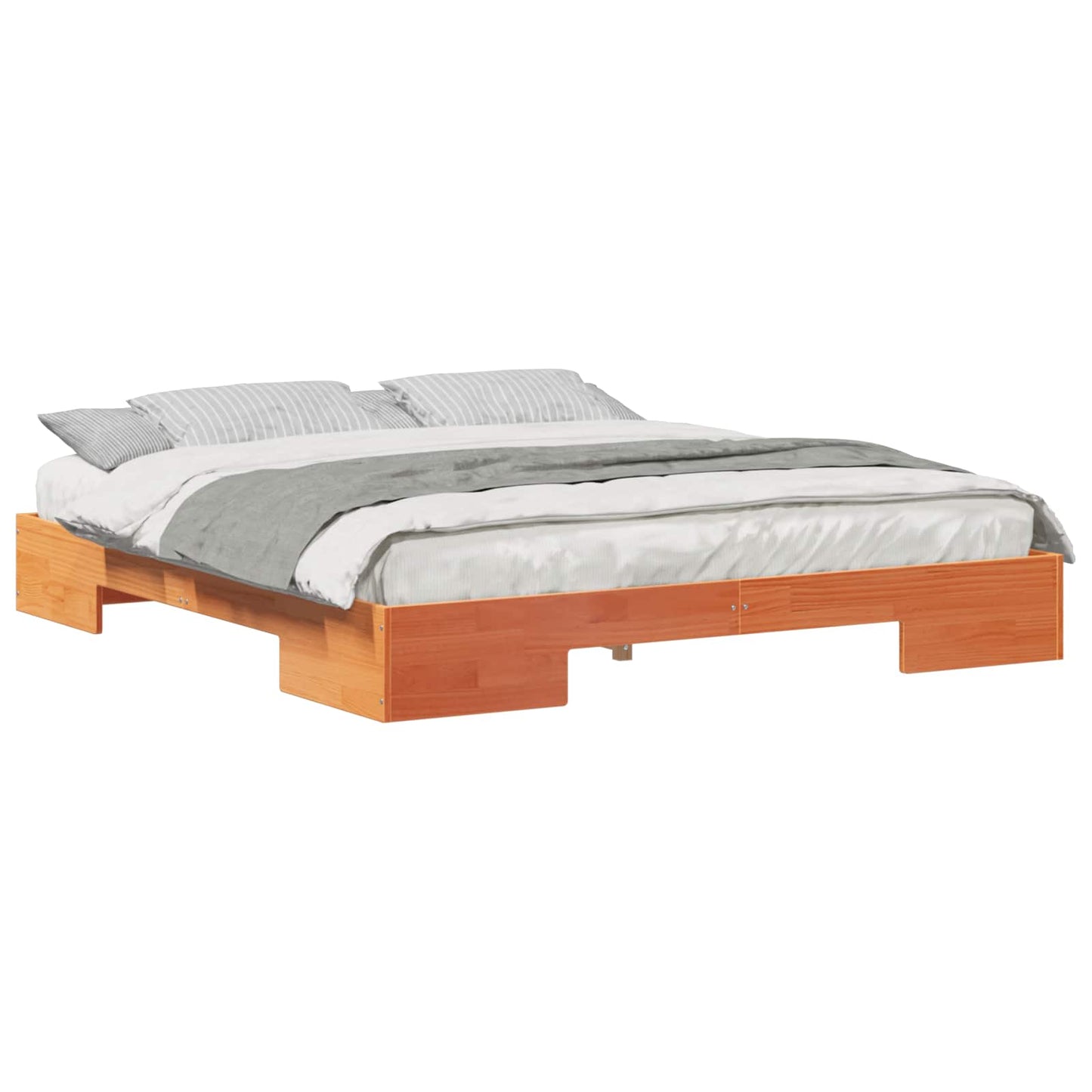 Bed Frame Brown 200 x 200 cm