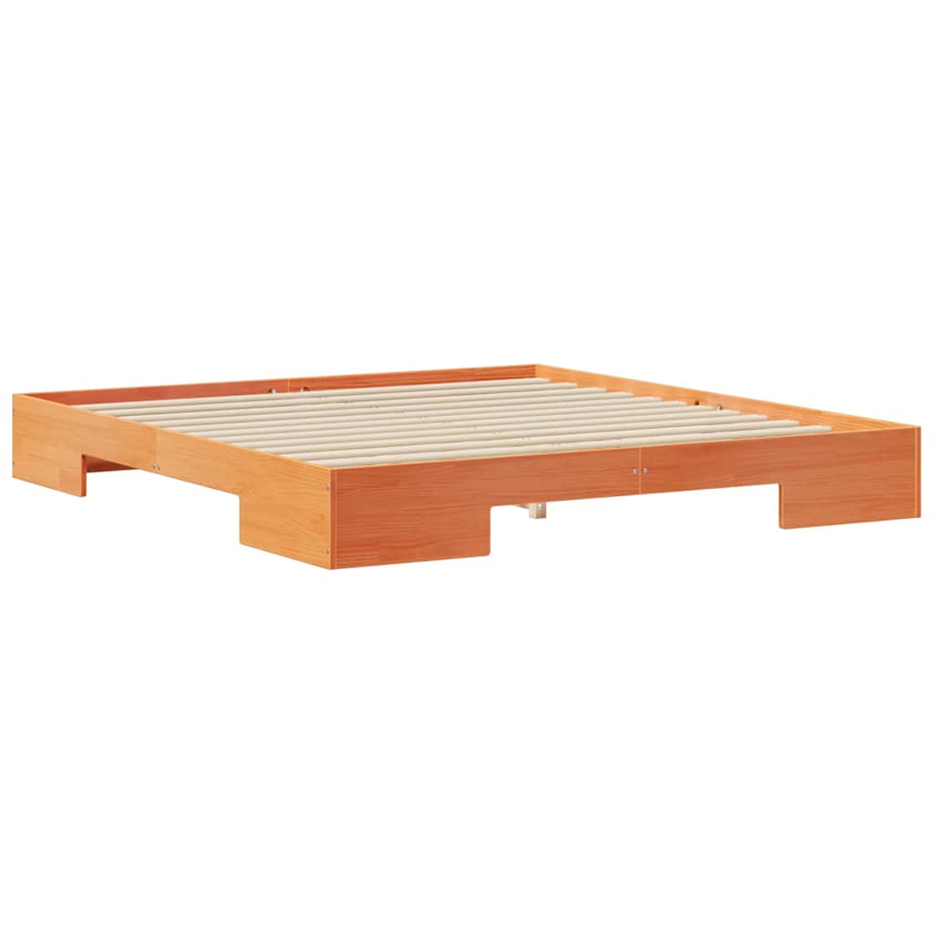 Bed Frame Brown 200 x 200 cm