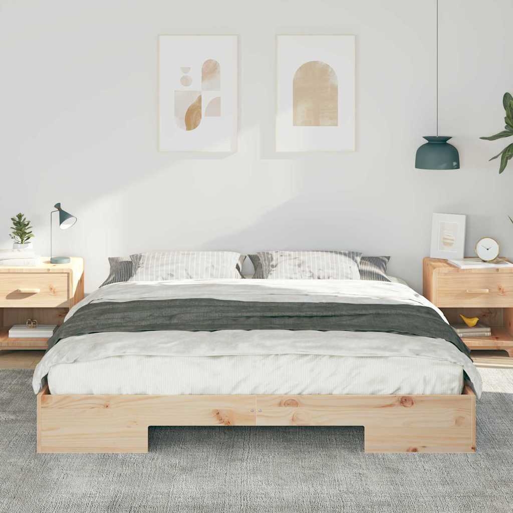 Bed Frame Brown 180 x 200 cm