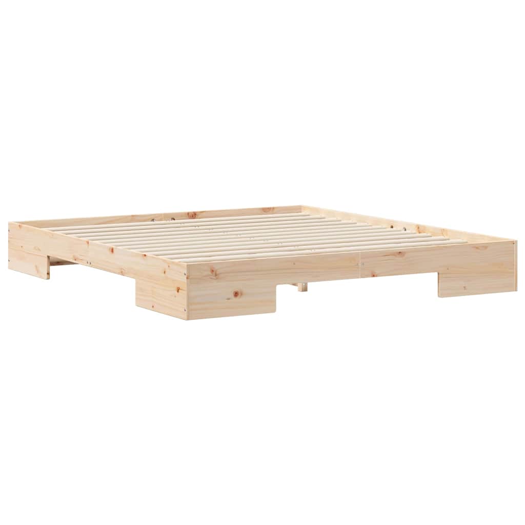 Bed Frame Brown 180 x 200 cm