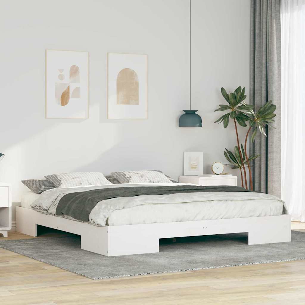 Bed Frame White 180 x 200 cm