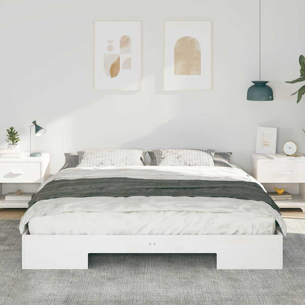 Bed Frame White 180 x 200 cm
