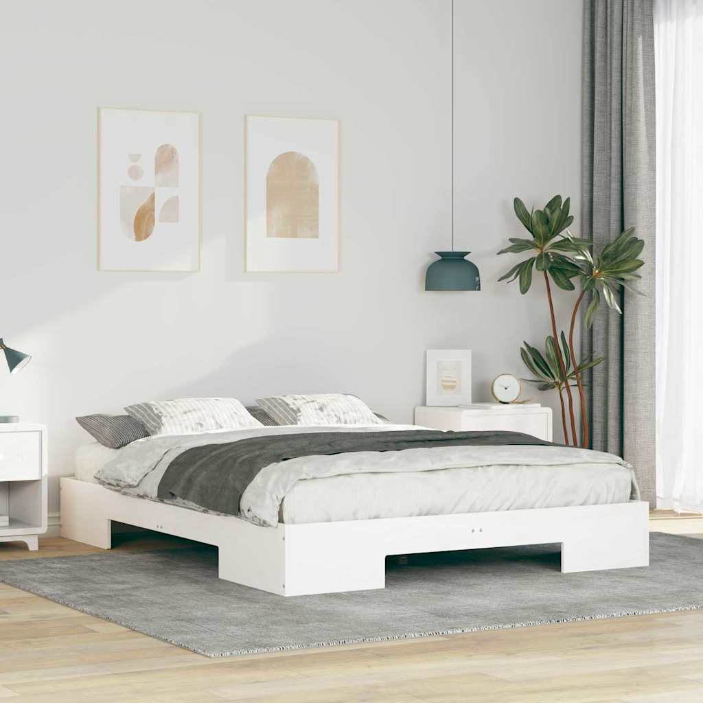 Bed Frame White 160 x 200 cm