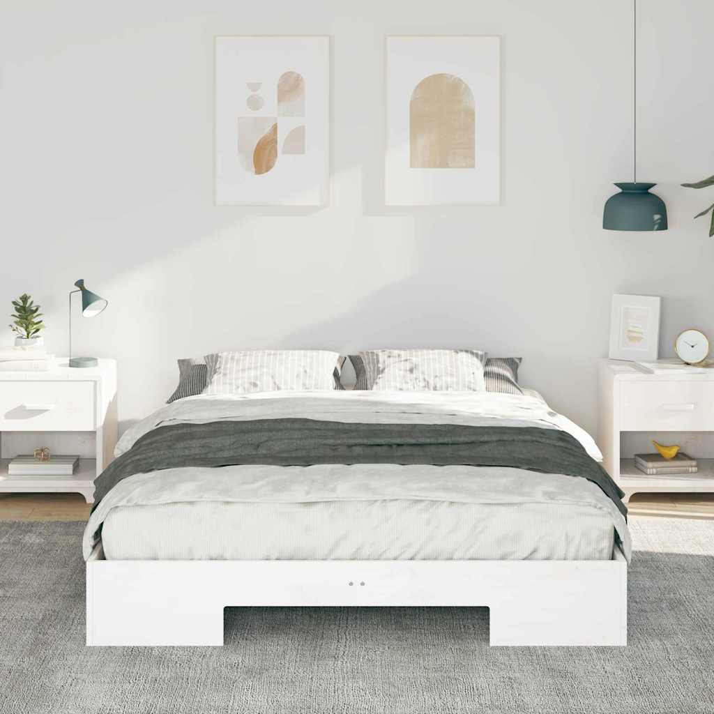 Bed Frame White 160 x 200 cm