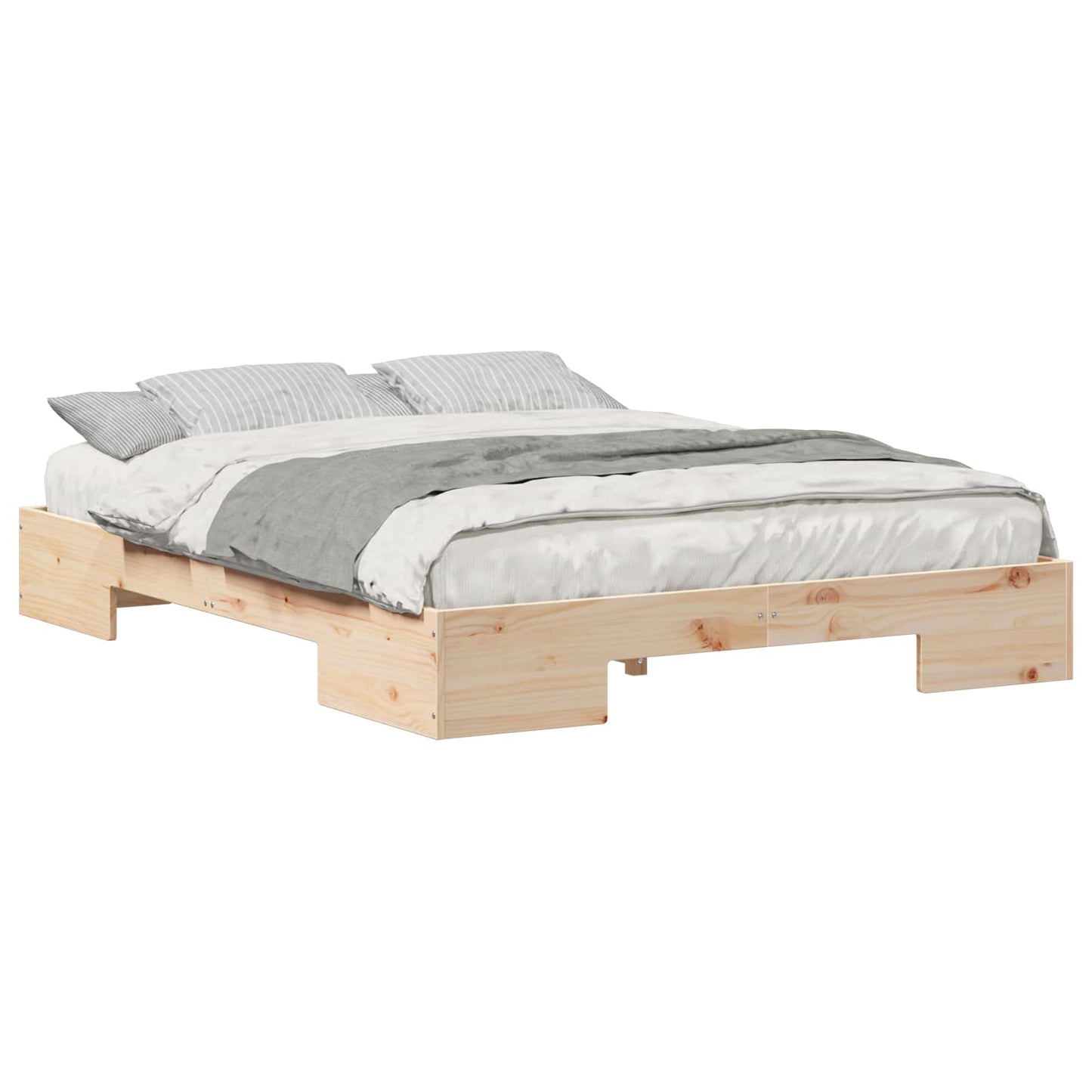 Bed Frame Brown 150 x 200 cm